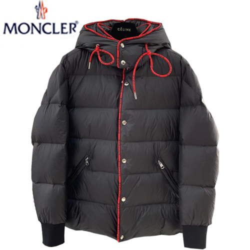 MONCLER-12027 몽클레어 블랙 스트라이프 디테일 패딩 남성용