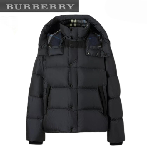 BURBERRY-80591401 버버리 네이비 디태처블 슬리브 후드 퍼퍼 재킷 남여공용