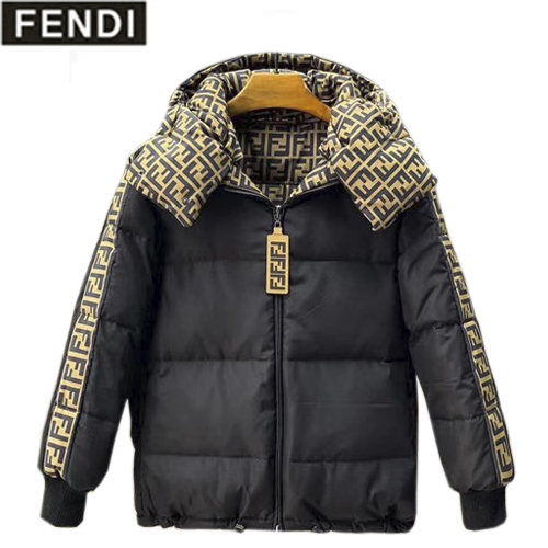 FENDI-12318 펜디 블랙 더블 F 양면 패딩 남여공용