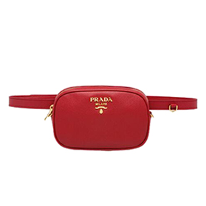 [스페셜오더]PRADA-1BL007 프라다 사피아노 가죽 파우더 레드 벨트 백