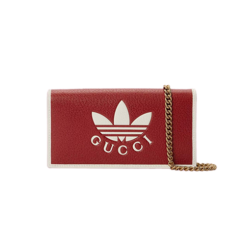 [스페셜오더]GUCCI-621892 6484 구찌 레드 아디다스 x 구찌 체인 지갑