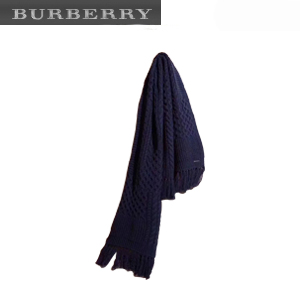 BURBERRY-40217971 버버리 네이비 캐시미어 혼방 스카프 여성용