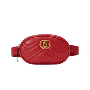 [스페셜오더]GUCCI-476434 6433 구찌 GG Marmont 마틀라세 가죽 벨트 백 레드