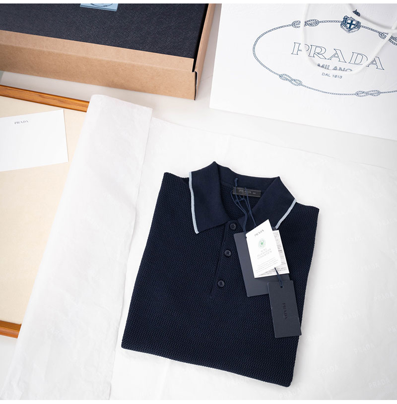 PRADA-06206 프라다 2026SS 실크 및 면 폴로 셔츠