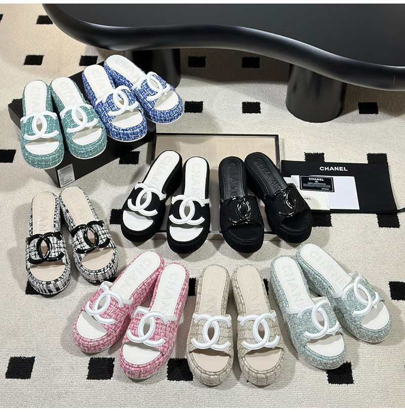CHANEL-07312 샤넬 2026SS 웨지 힐 플랫폼 슬리퍼