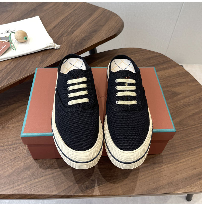 LORO PIANA-05139 로로피아나 2026SS 여성용 스프링/서머 신형 캔버스 신발 세미 슬립 캐주얼 슈즈