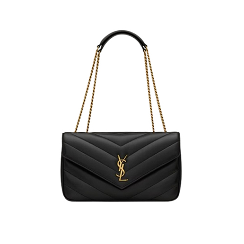 [스페셜오더]SAINT LAURENT-801439 생 로랑 블랙 마틀라세 램스킨 loulou 미디엄백