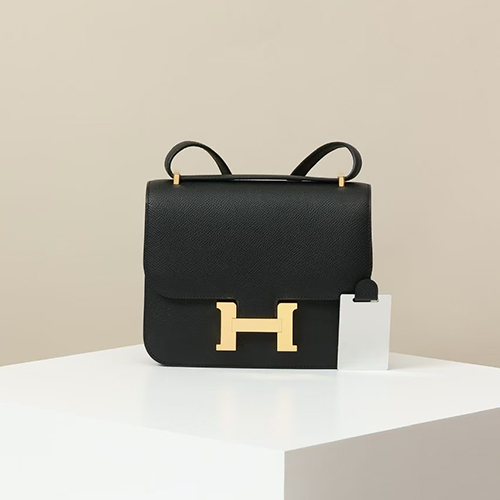 [스페셜오더]HERMES-11261 에르메스 블랙 앱송 골드 메탈 Constance 콘스탄스 19CM