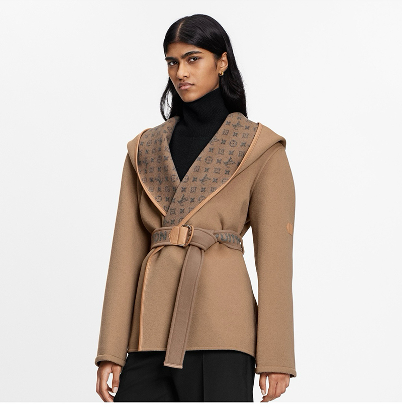 [스페셜오더]LOUIS VUITTON-1A99JA 루이비통 벨티드 쇼트 랩 피코트 베이지