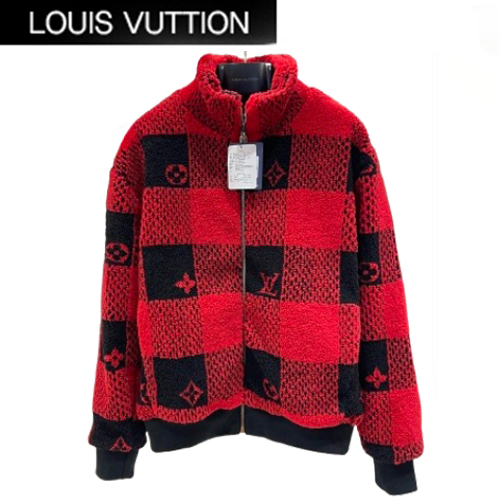 LOUIS VUITTON-10276 루이비통 레드 다미에 시어링 재킷 여성용